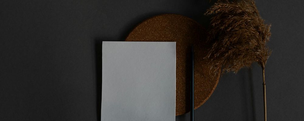 Balanced workspace layout with neutral tones